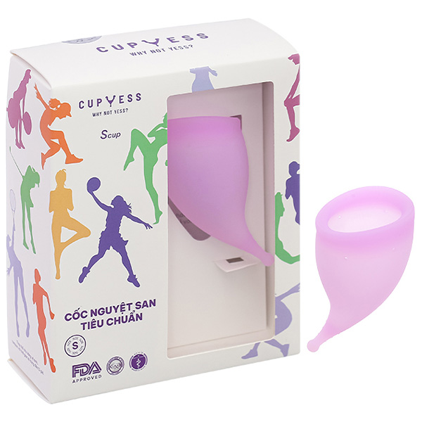 Cốc nguyệt san Cup Yess tiêu chuẩn S Cup